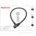 HC81210 two wheel steel cable lock for bike